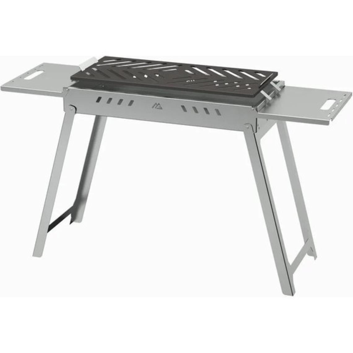 Marina Grill Sehpalı Galvaniz Katlanır Ayaklı Mangal 60X30 ( Taşıma Çantalı )