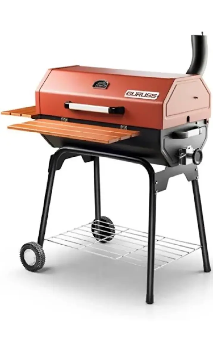 Guruss 75 cm Kömürlü Barbekü Mangal Oksit Kırmızı