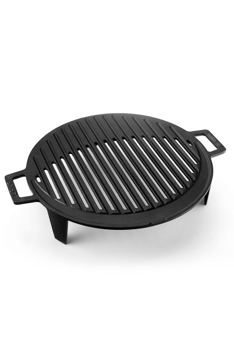 Lava Döküm Mangal Izgarası  Kulplu Çap 37 cm Yuvarlak