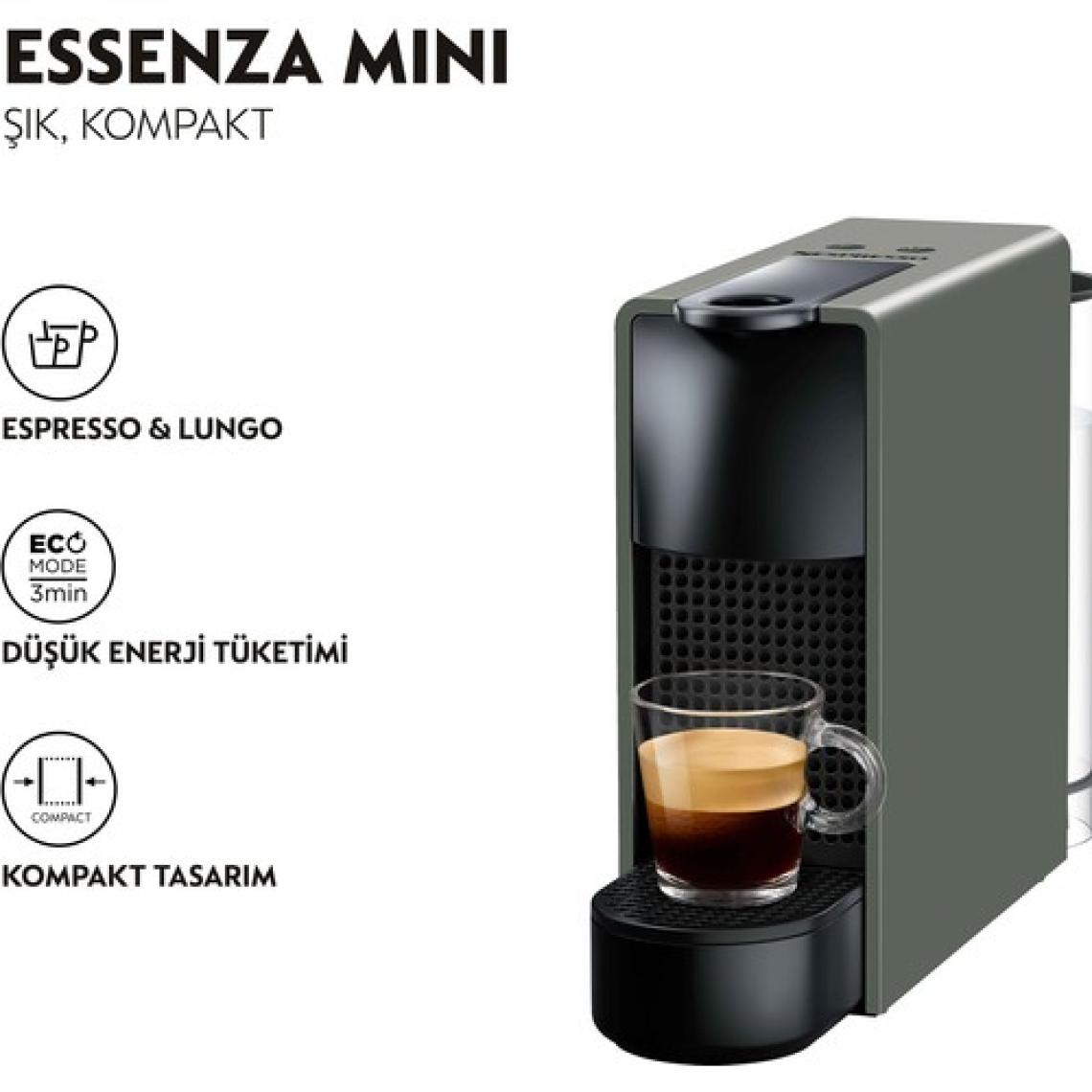 Nespresso Essenza Mini C 30 Gri Kapsül Kahve Makinesi
