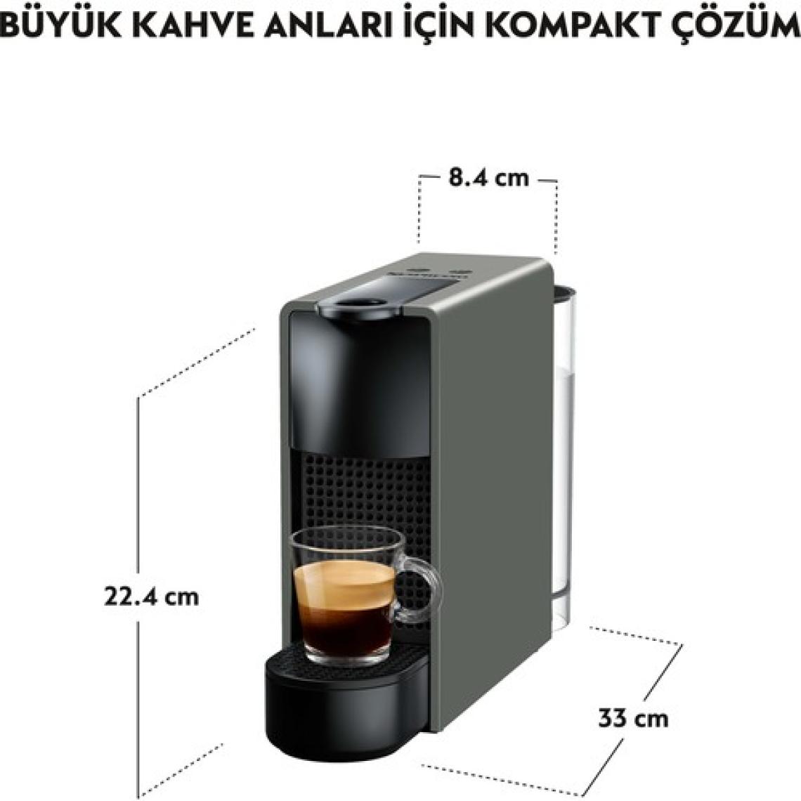 Nespresso Essenza Mini C 30 Gri Kapsül Kahve Makinesi