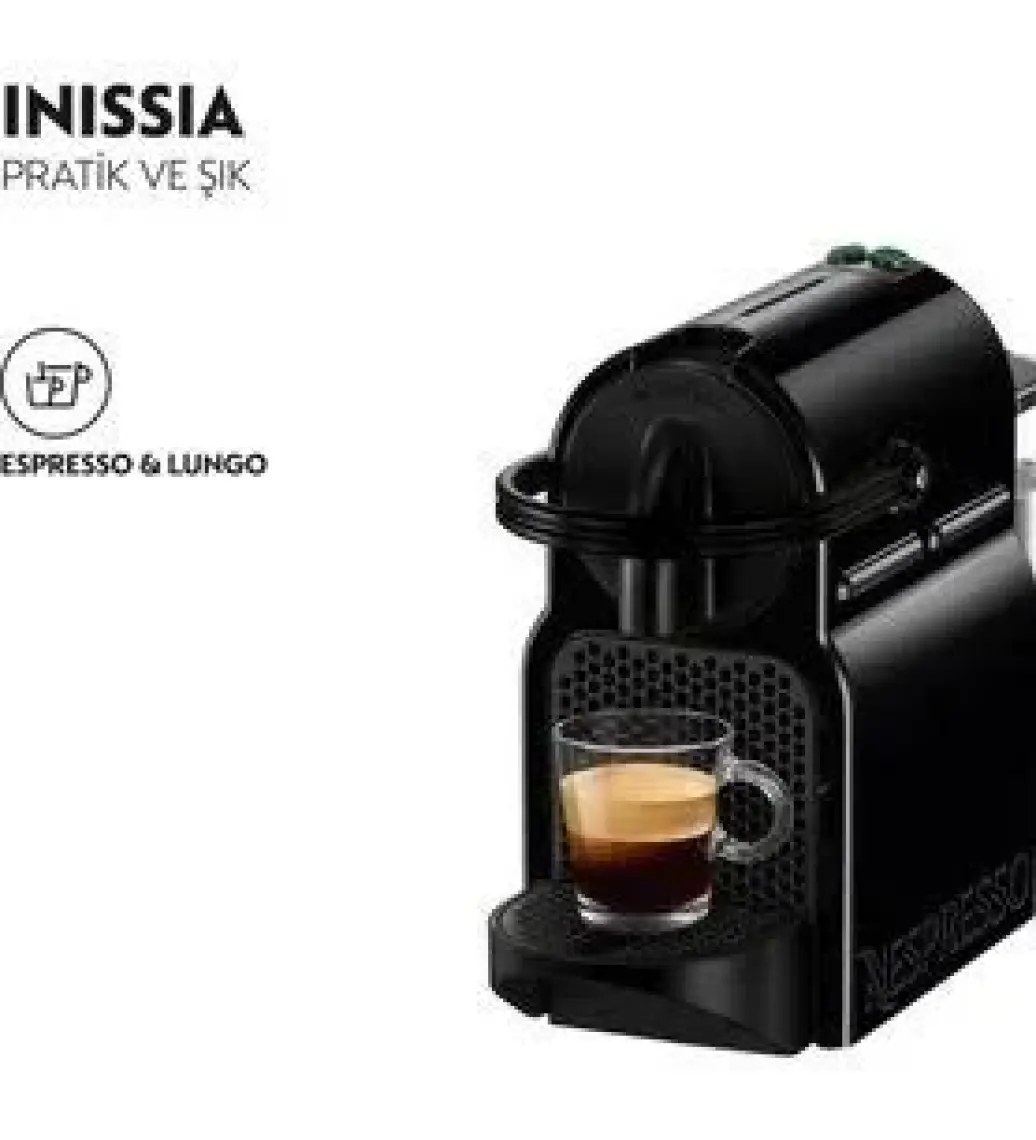 Nespresso İnissia D40 Kahve Makinesi,Black