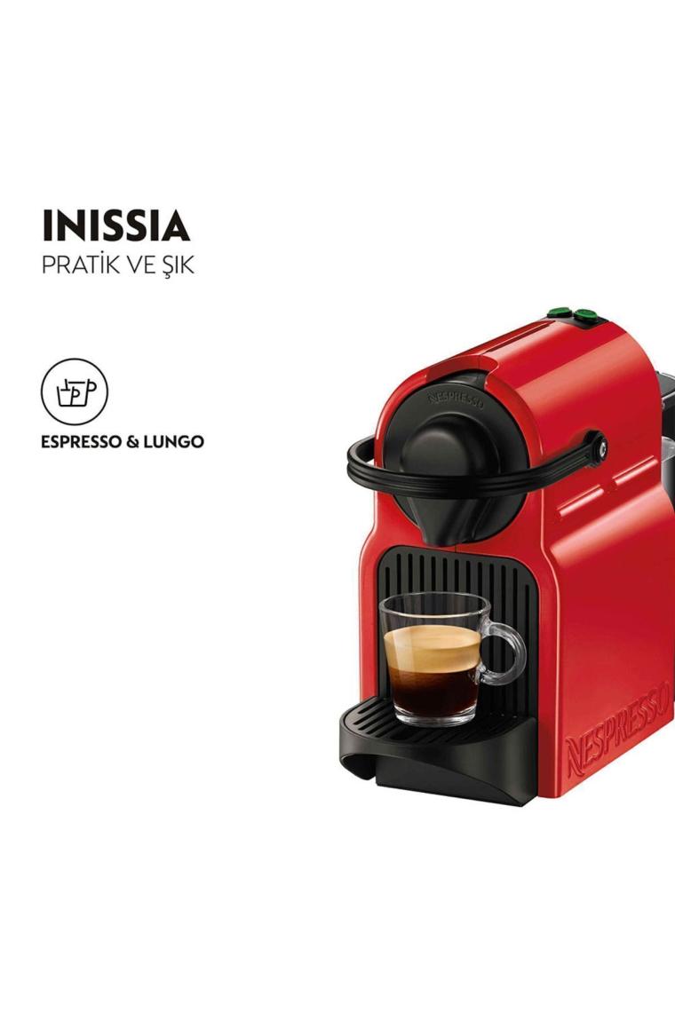 Nespresso İnissia C40  Red Kahve Makinesi,Kırmızı