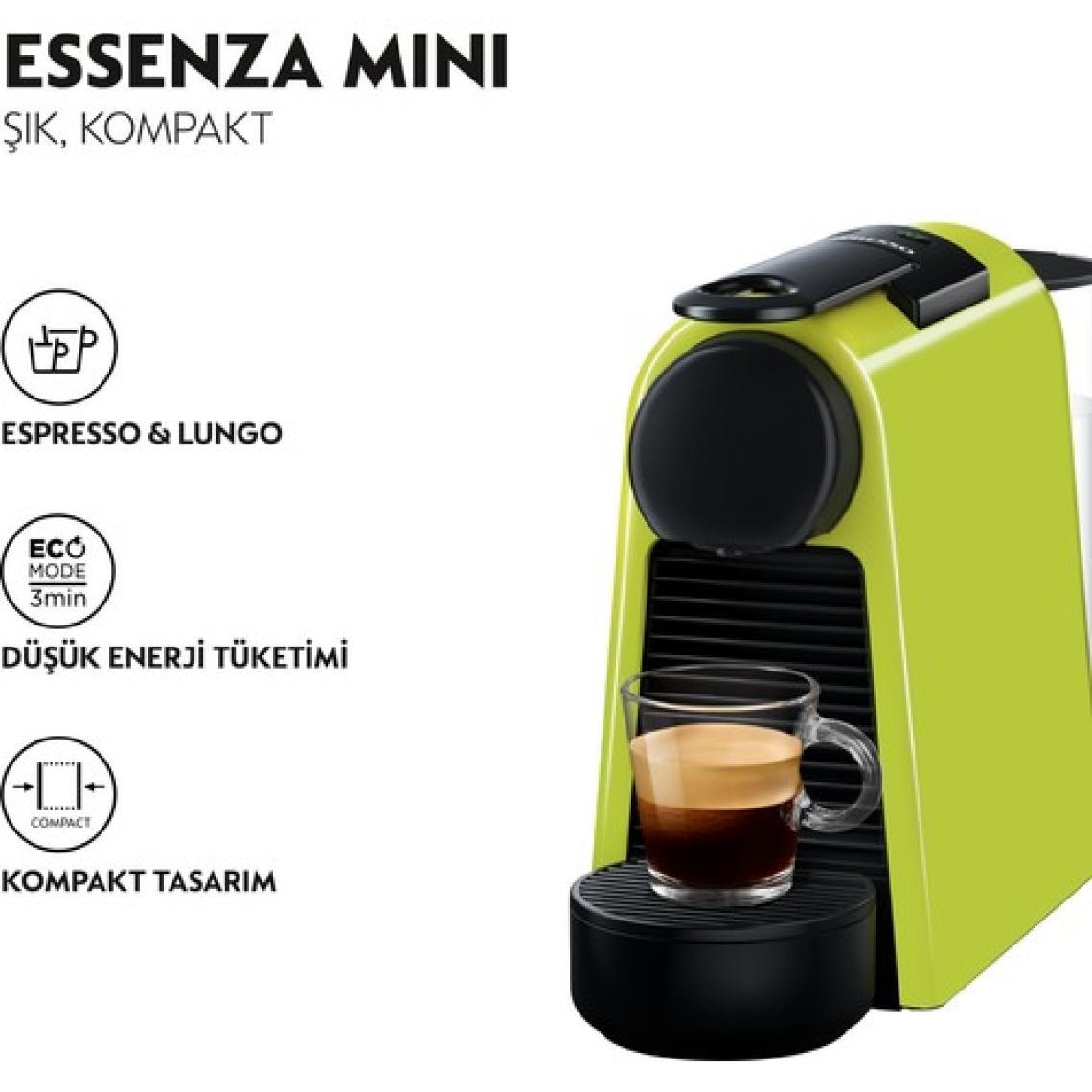 Nespresso Essenza Mini D 30 Yeşil Kahve Makinesi