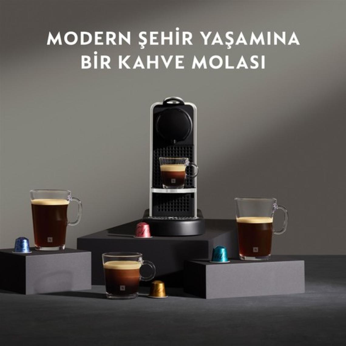 Nespresso Citiz D 140 Platinum Paslanmaz Çelik Kapsül Kahve Makinesi