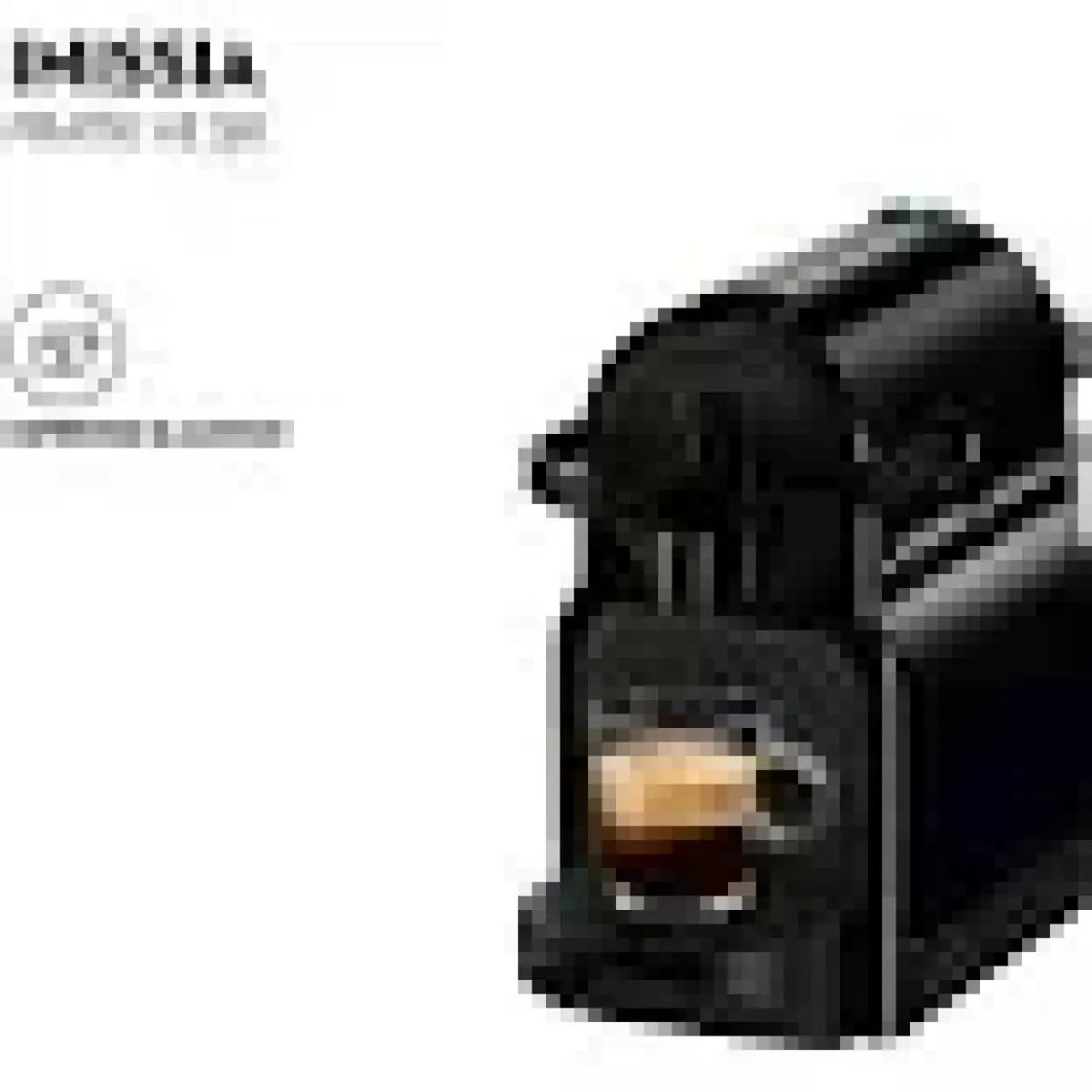 Nespresso İnissia D40 Kahve Makinesi,Black