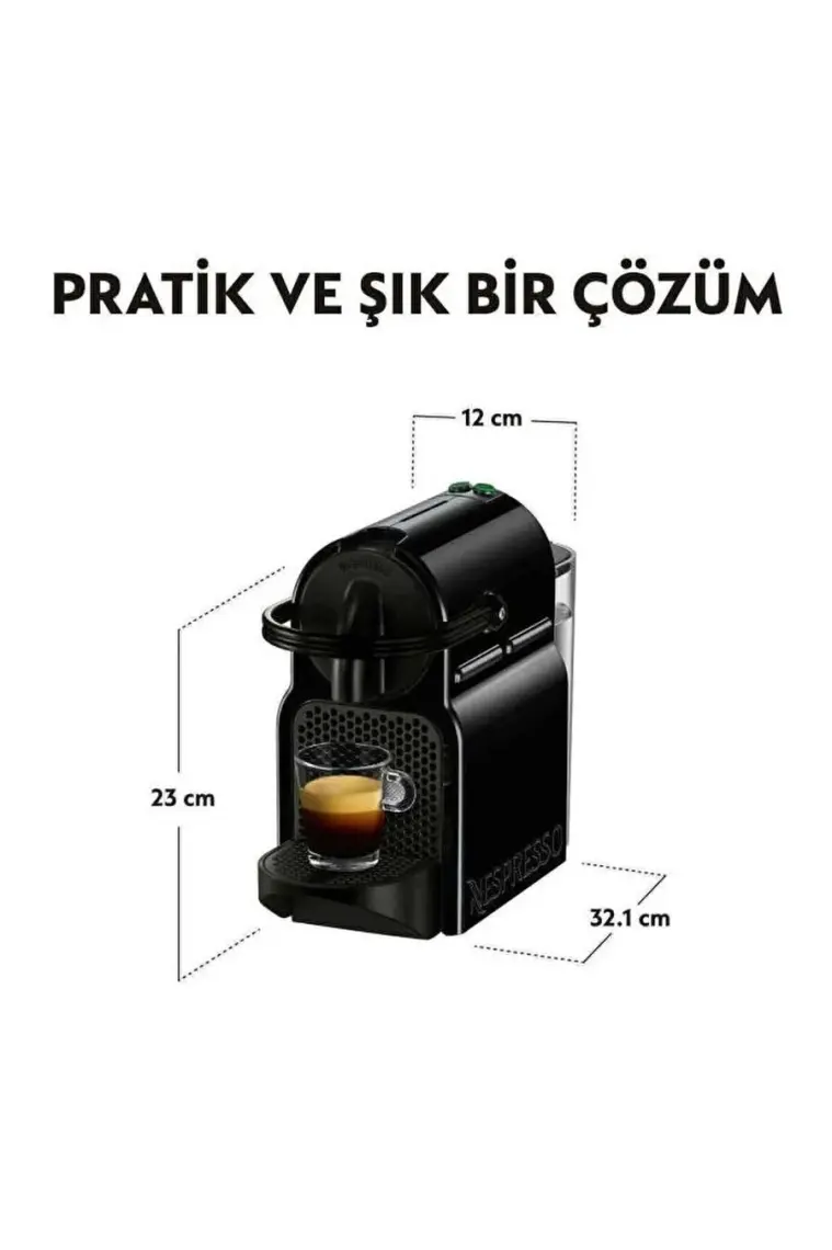Nespresso İnissia D40 Kahve Makinesi,Black
