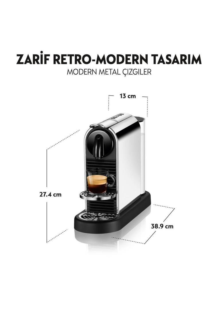 D 140 Citiz Platinum Kahve Makinesi,Paslanmaz Çelik