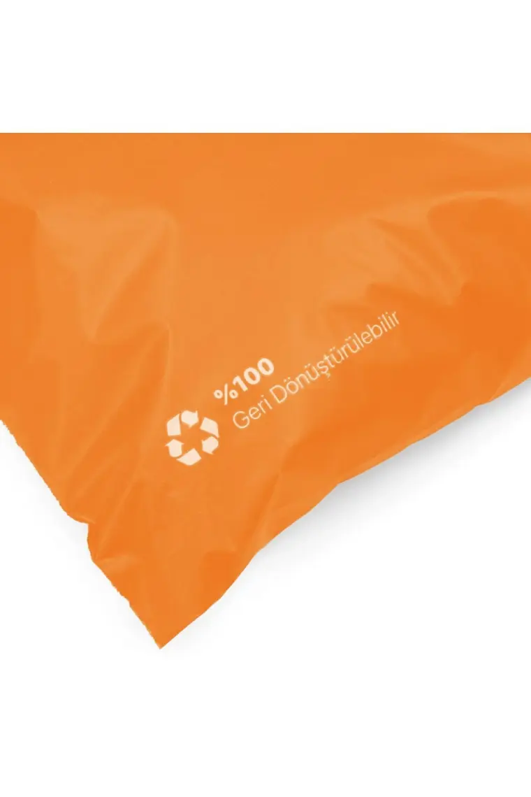 Ambalaj Pazarı Cepsiz Turuncu Kargo Poşeti 30X37+5 cm - 100 Adet