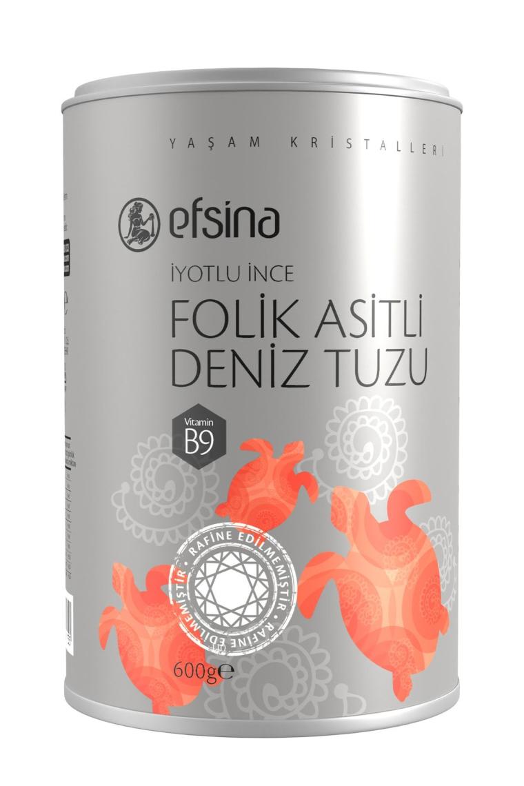 İyotlu İnce Folik Asitli Deniz Tuzu 600 G