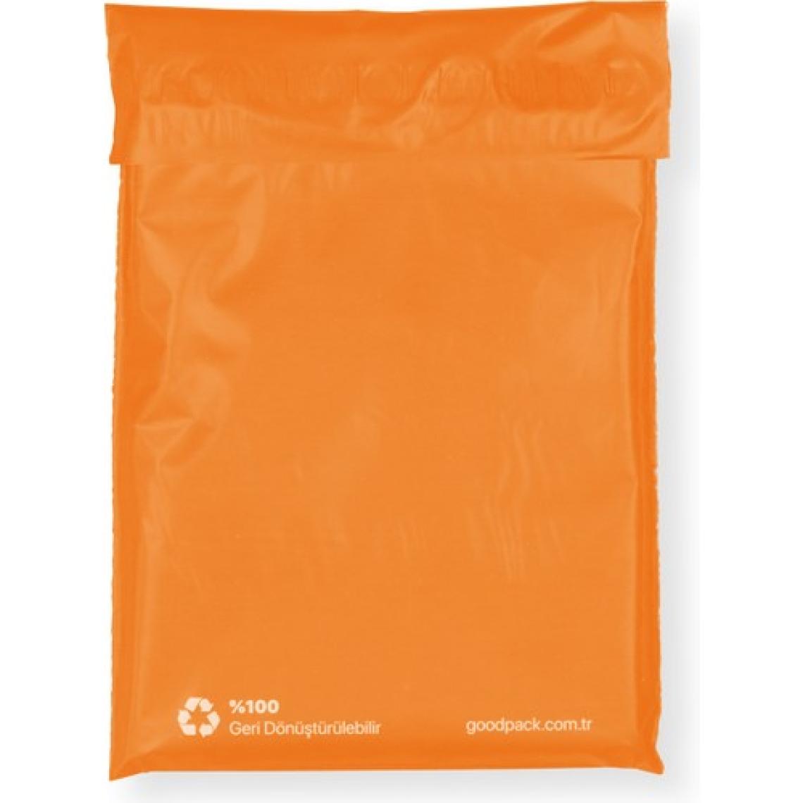 Ambalaj Pazarı Cepsiz Turuncu Kargo Poşeti 18X25+5 cm - 100 Adet