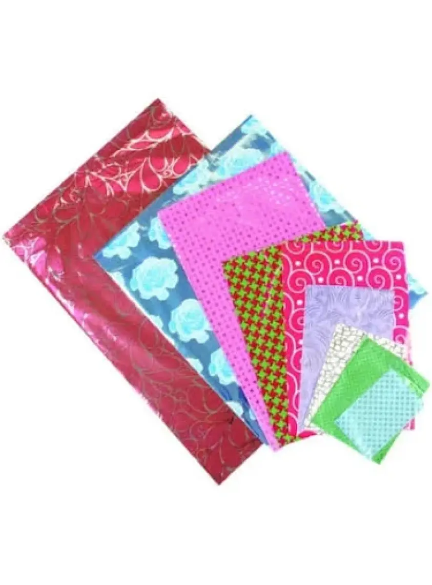 Kent Metalize Hediye Paketi Bantlı   12 x 17 cm 100 Adet
