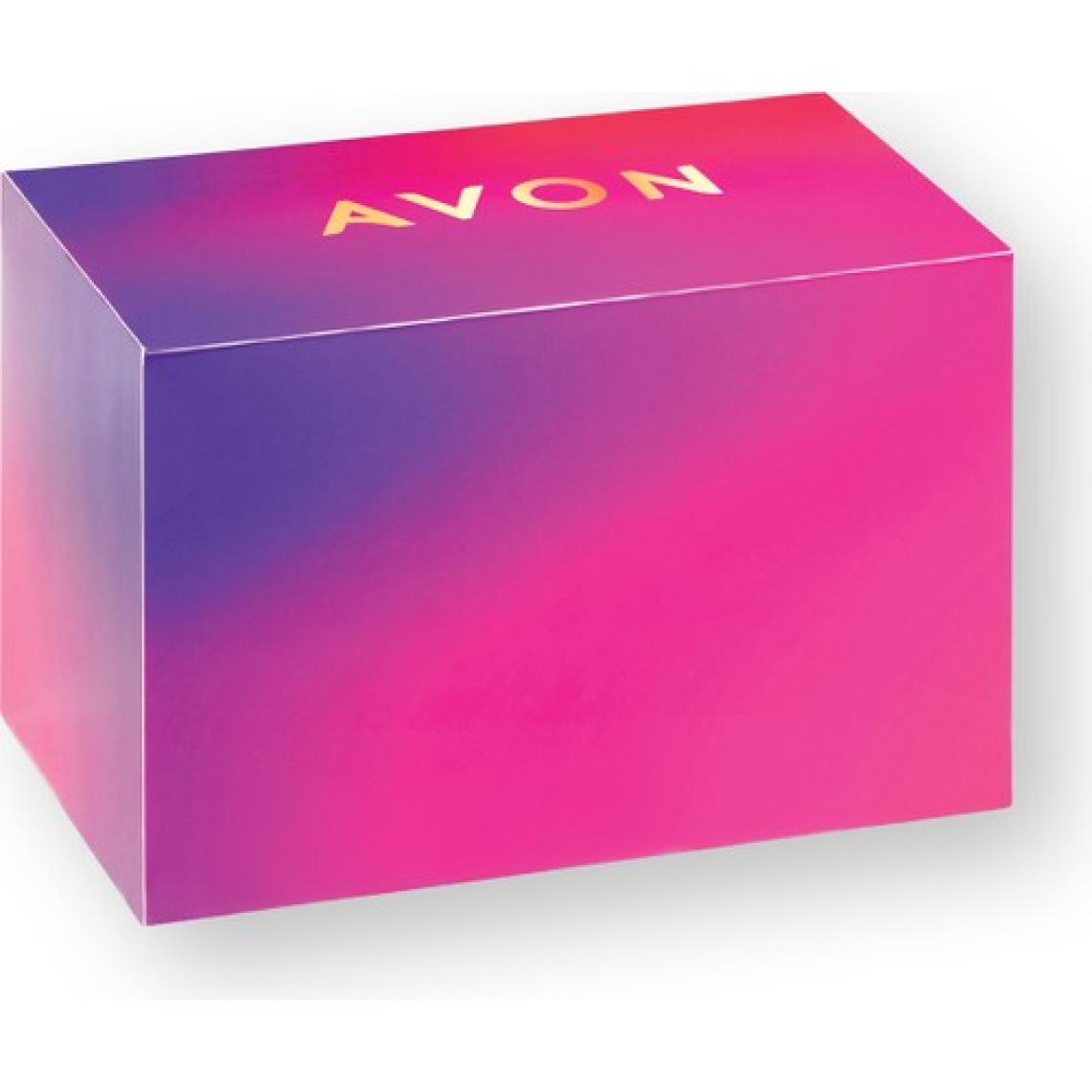 Avon Kırmızı ve Mor Renkli Karton Hediye Kutusu