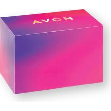 Avon Kırmızı ve Mor Renkli Karton Hediye Kutusu