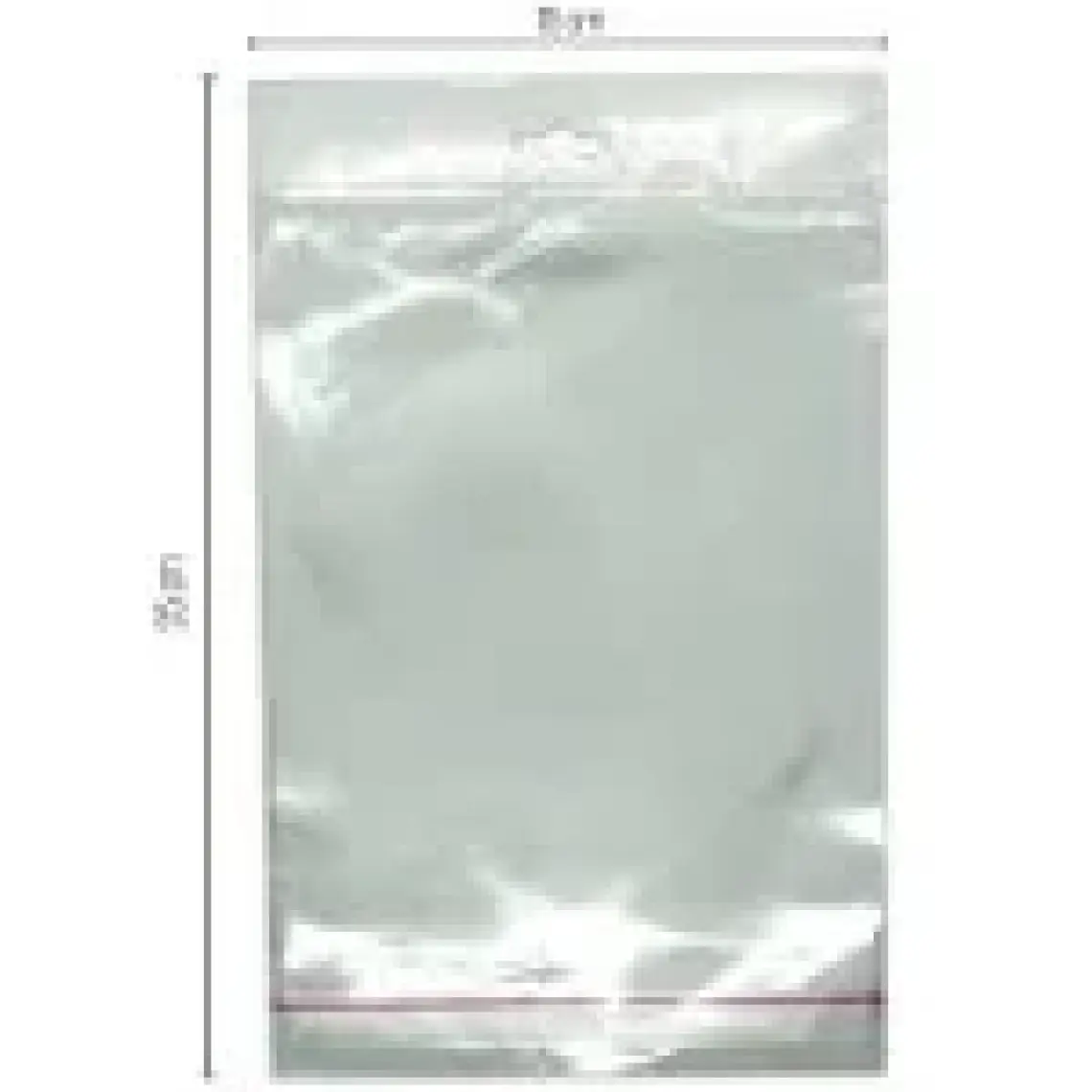 15*25 Sedefli Askılı (Askı Kısmı Beyaz) Bantlı OPP (Parlak-Şeffaf) Jelatin 1000 Adet