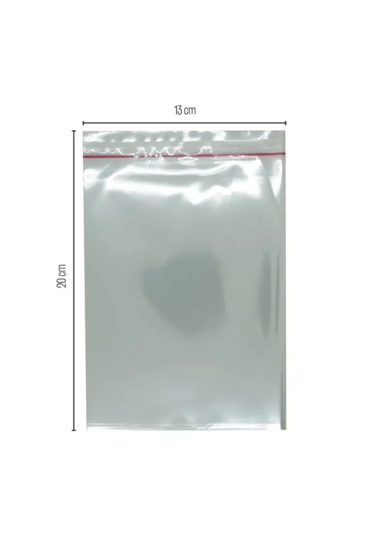 Paketleme Tezgahı - 13X20 cm Bantlı Opp (Parlak) Jelatin 1000 Adet