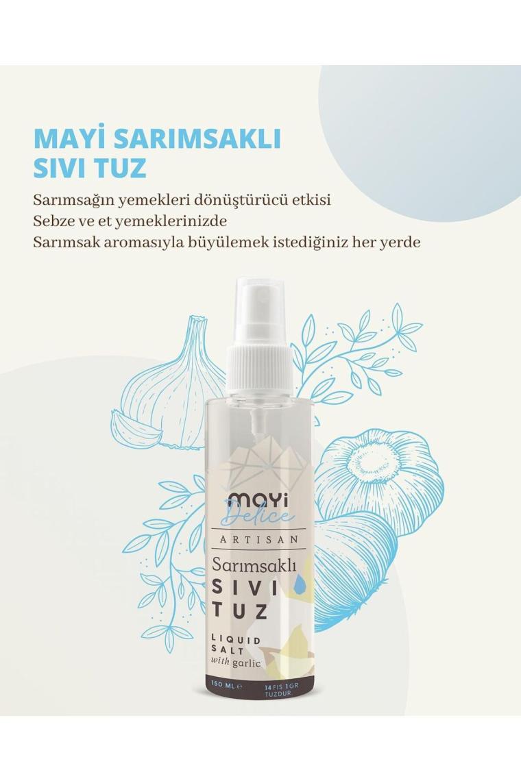 Mayi Artisan Sarımsaklı Sıvı Tuz 150 Ml