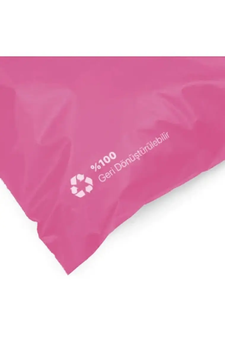 Ambalaj Pazarı Cepsiz Fuşya Kargo Poşeti 25X30+5 cm - 100 Adet