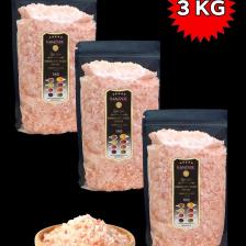 Pembe Himalaya Tuzu Granül Tane 1 Kg X 3 Adet