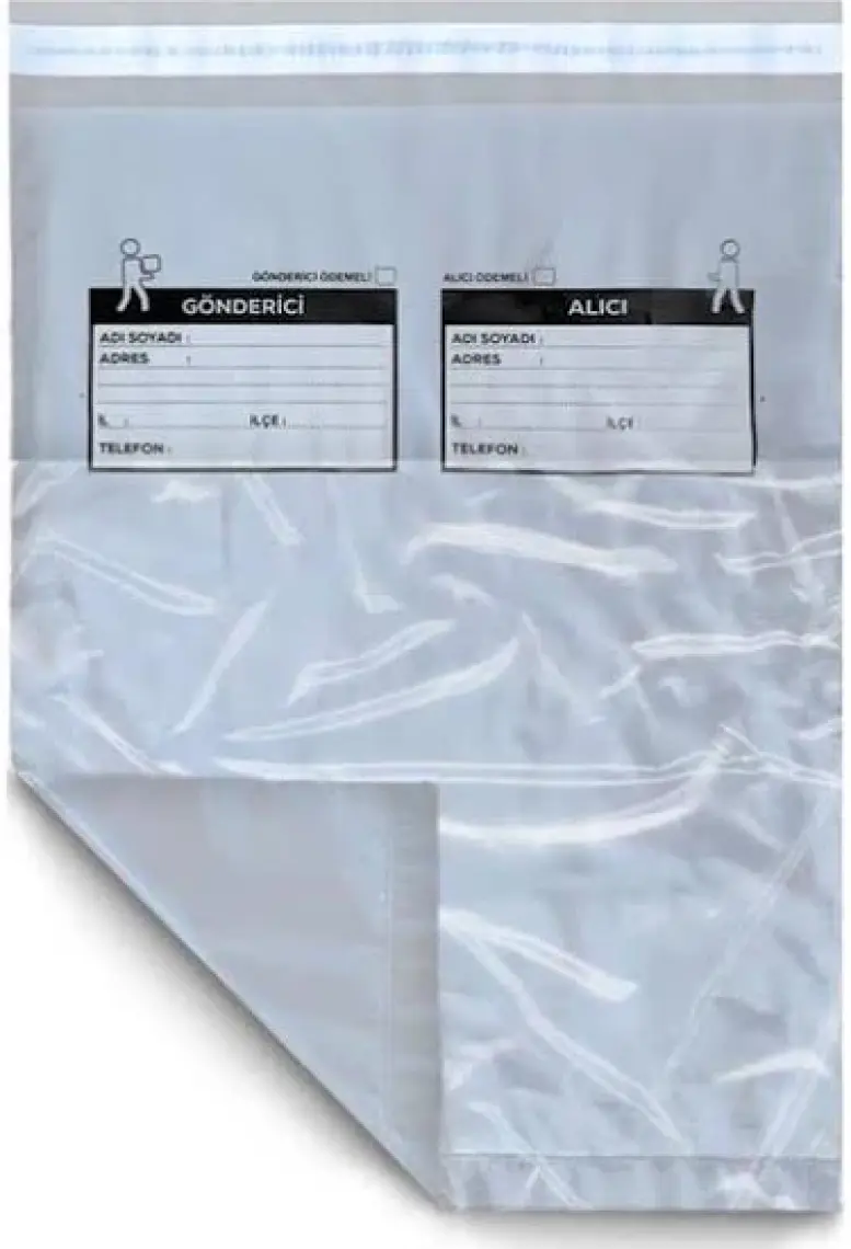 Ambalaj Pazarı Cepli Gri Kargo Poşeti 17X25+5 cm - 250 Adet