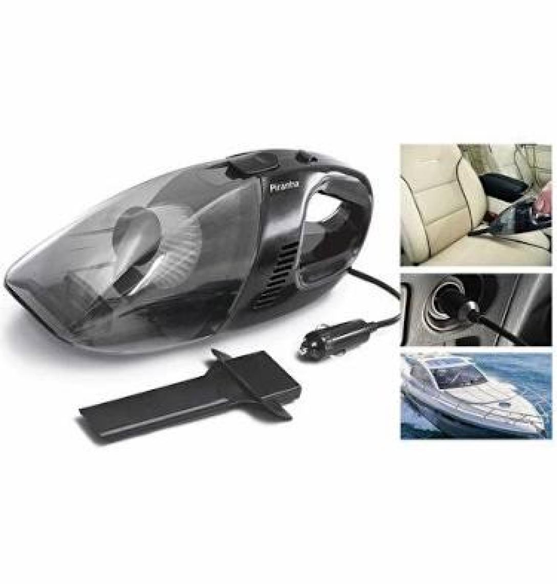 Şahinler Piranha PVC-4005 Siyah Araç Tipi El Süpürgesi 12 Volt 60 Watt