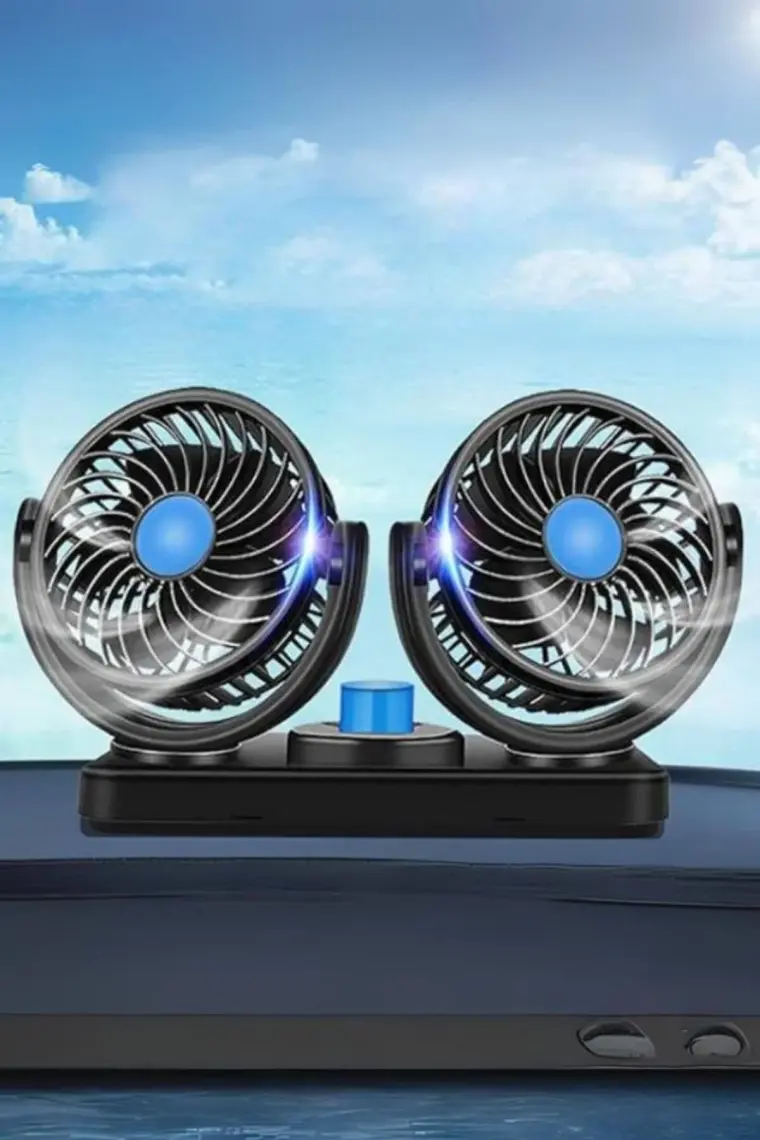 Minihome Universal Araç Içi Fan Çakmaklık Girişli 2'li Vantilatör