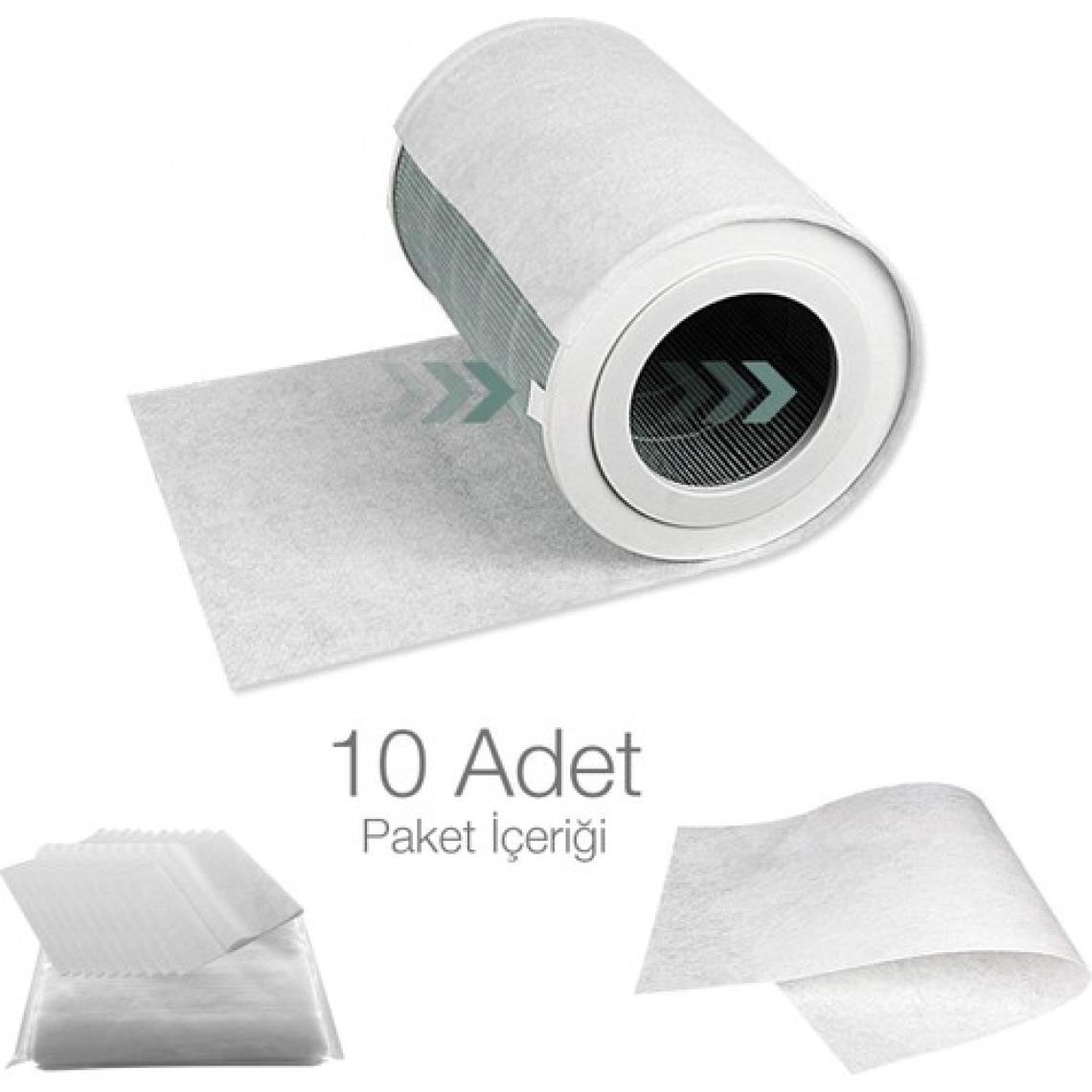 Purmed 10 Adet Xiaomi Air Purifier 4 Pro Uyumlu Toz Tutucu Ön Filtre
