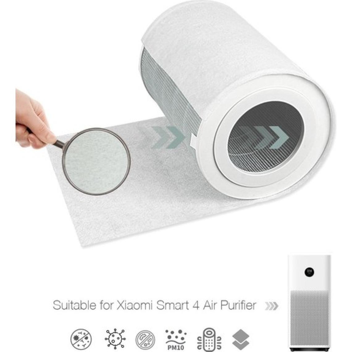 Purmed 10 Adet Xiaomi Air Purifier 4 Uyumlu Toz Tutucu Ön Filtre