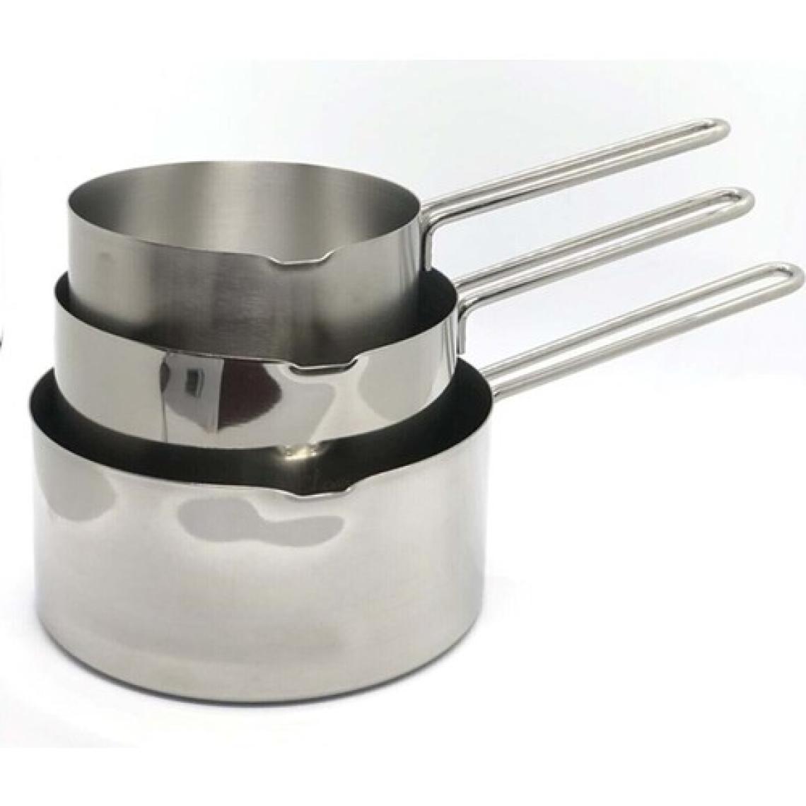 Doğuş Mutfak 3 Lü Set Paslanmaz Çelik Kaçerola Sütlük ve Sosluk 12-14-16 cm