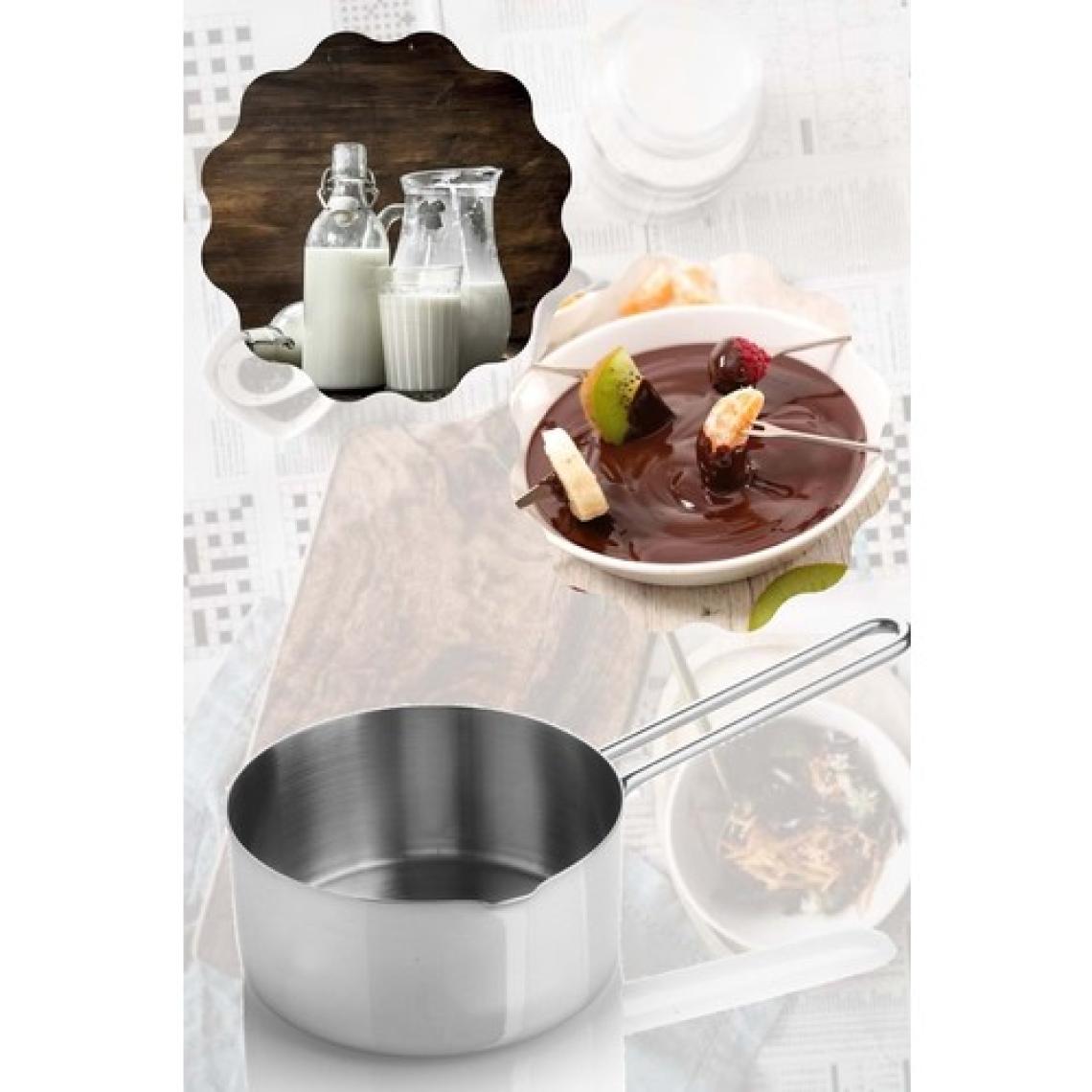 Doğuş Mutfak 3 Lü Set Paslanmaz Çelik Kaçerola Sütlük ve Sosluk 12-14-16 cm