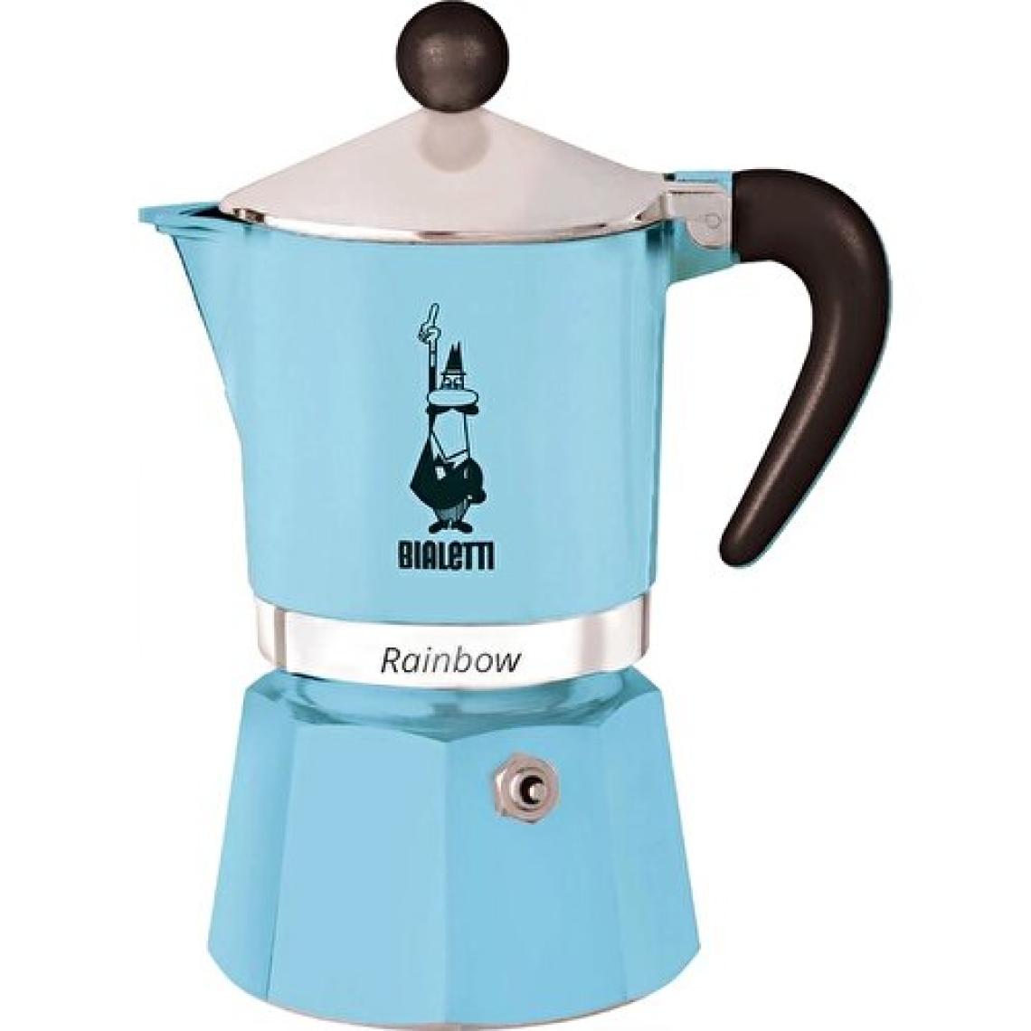 Bialetti Rainbow 3 Cup Mavi Moka Pot