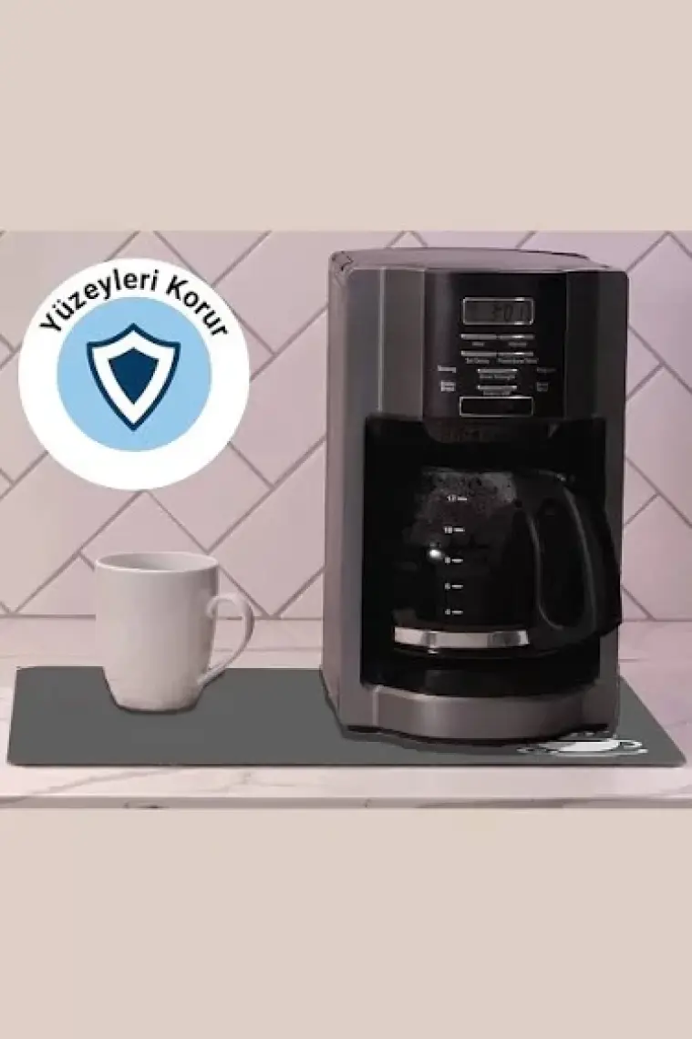 Valerine Life Kahve Makinesi Matı Su Geçirmez Kaymaz Yıkanabilir Çaycı, Çay Espresso Makinesi Pad 35X45CM 27240111
