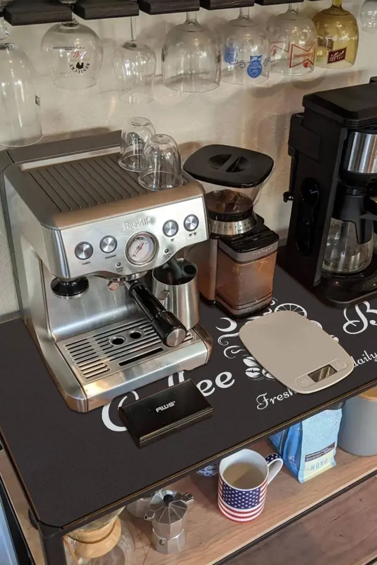 Valerine Life Barista Matı Sıvı Geçirmez Büyük Boy Xxl Kahve Barı Espresso Kahve Makinesi Pad 40X90CM 27241224