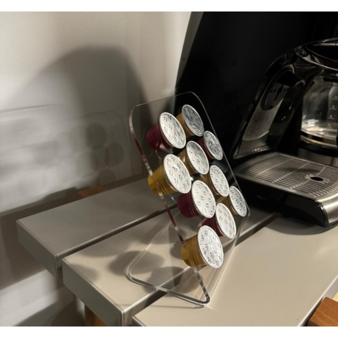 Trend Pleksi Kapsül Kahve Standı (Nespresso & Jacobs Uyumlu Şeffaf)