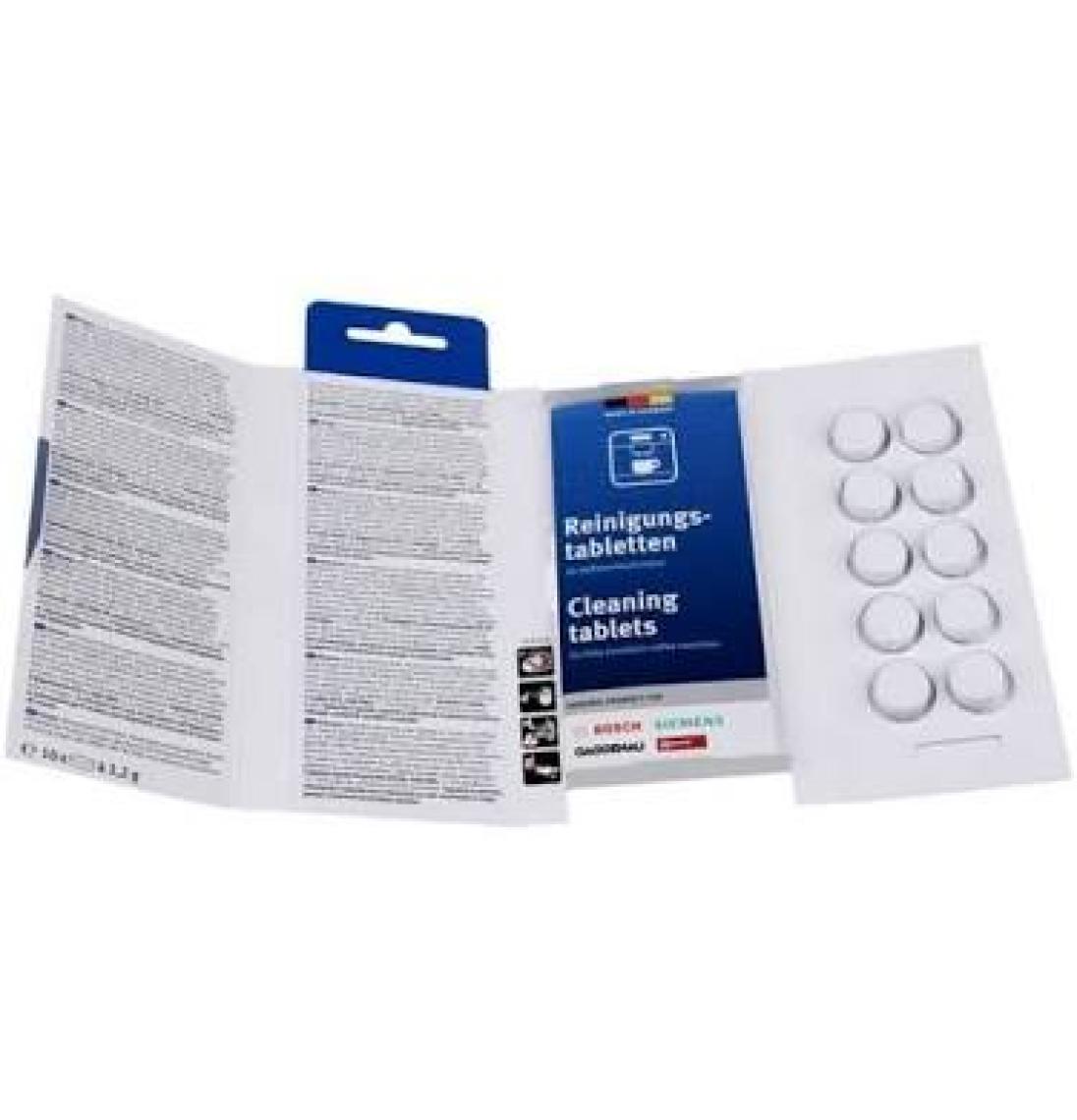 Bosch Kahve ve Espresso Makineleri için Temizleyici Tablet 10'lu