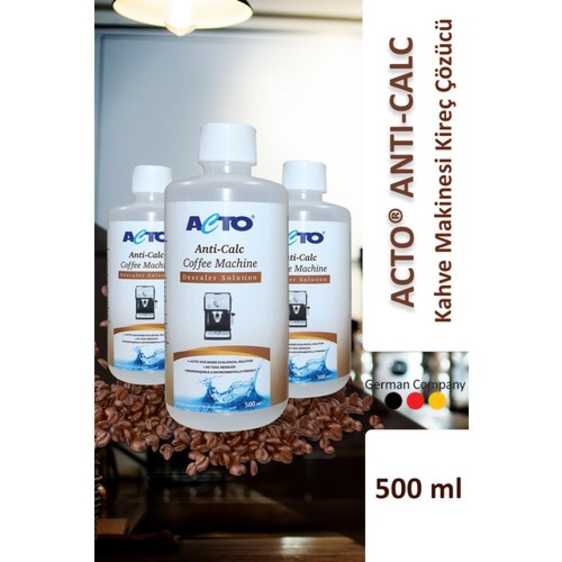 Acto Acto® Antı-Calc 500 ml | Kahve Makinaları Için Sıvı Kireç Çözücü