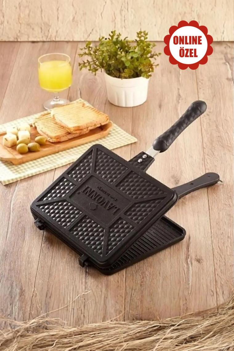 Lavonni Döküm Granit Ocak Üstü Tost Makinesi