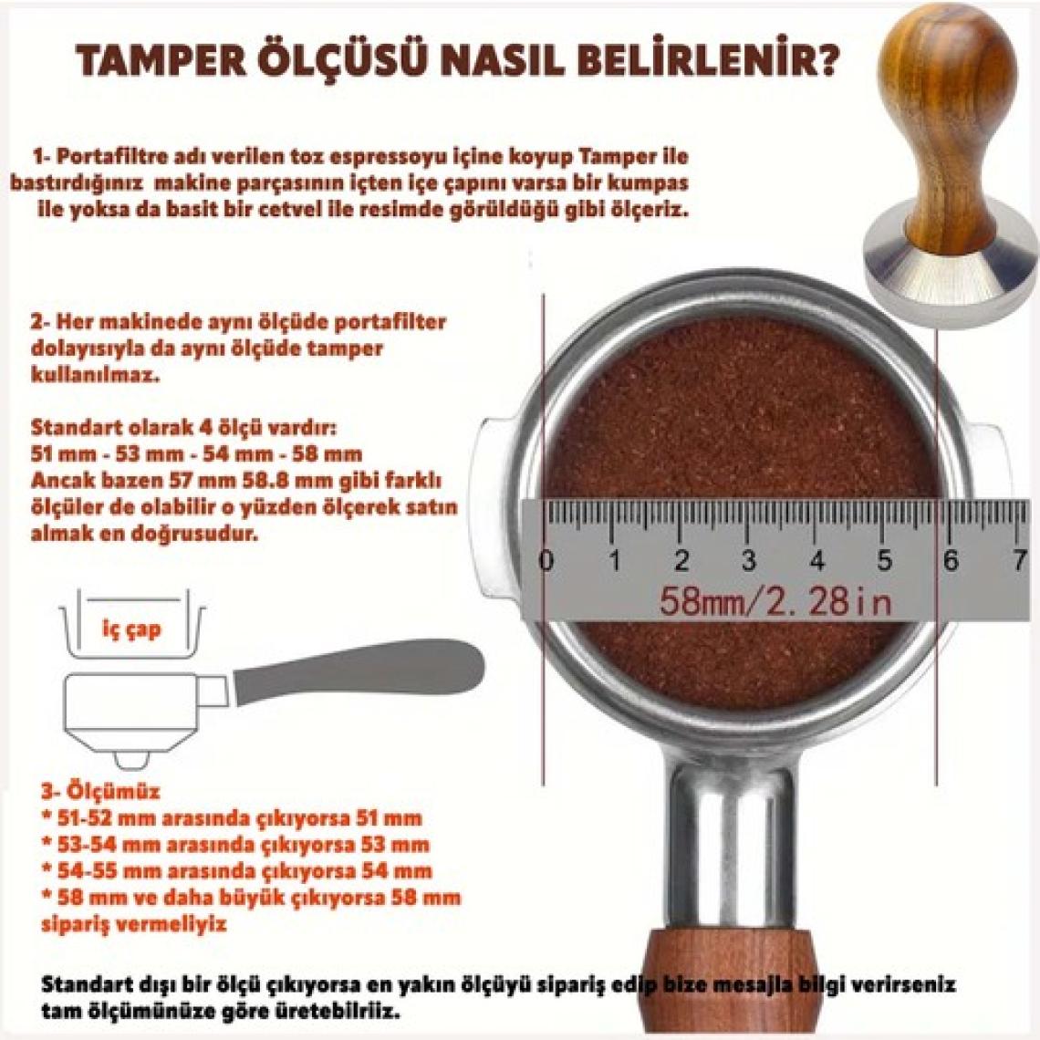 Kaira Mergen Espresso Tamper Zeytin 53MM