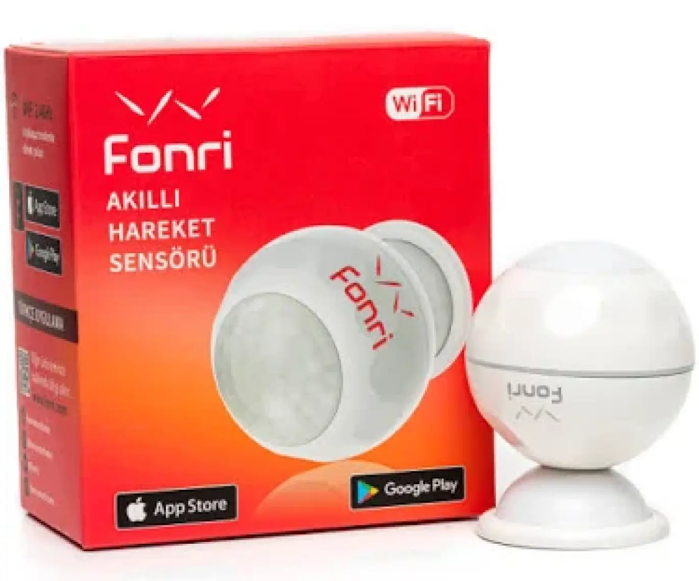 Fonri Akıllı Kablosuz Kapı Pencere Sensörü, Wifi, Mobil Bildirim, Uzaktan Takip, 2 Yıl Garantili, Google Asistan Ve Tuya Destekli