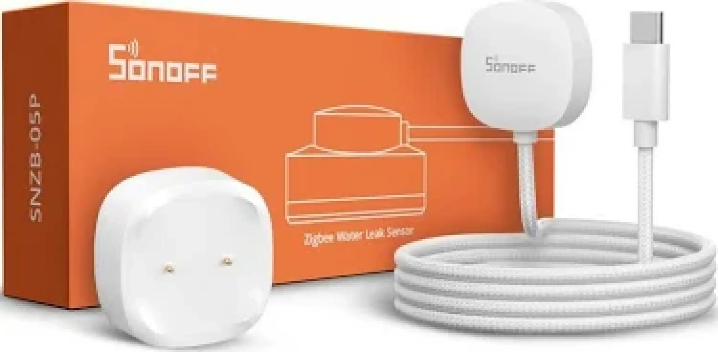 Sonoff SNZB-05P Zigbee Su Kaçak Sensörü ve Kablosu