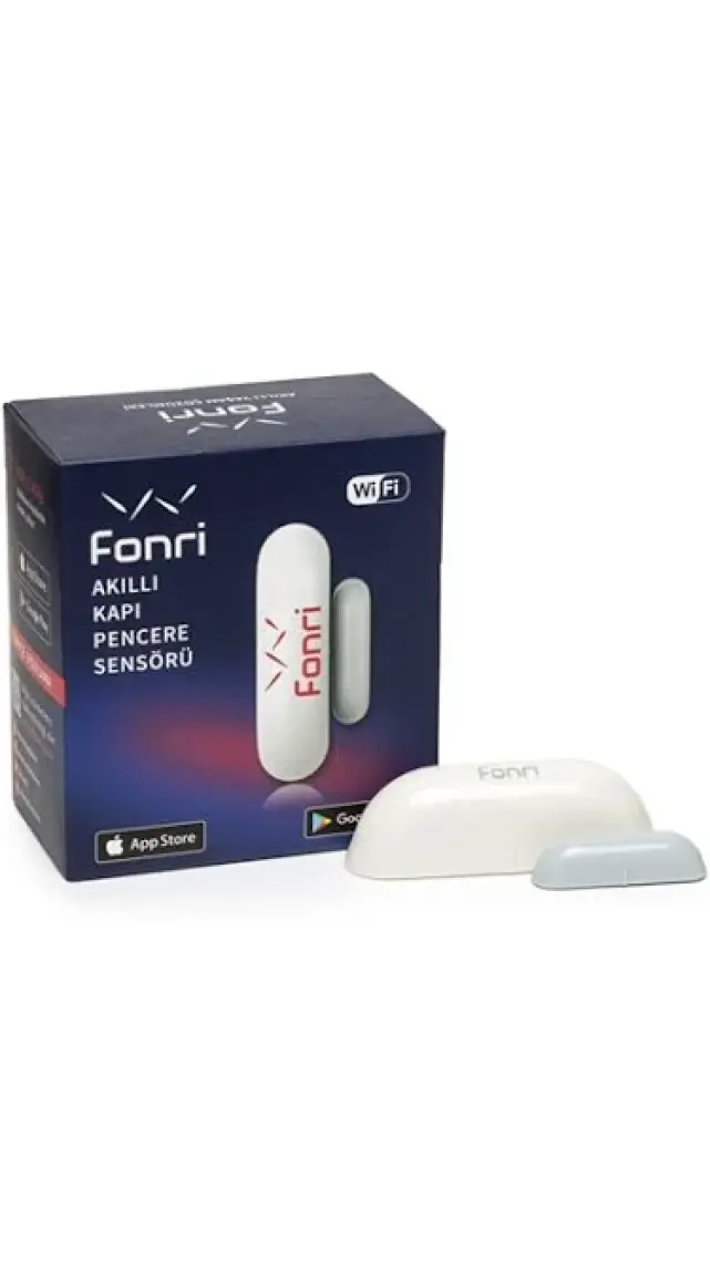 Fonri Akıllı Kablosuz Kapı Pencere Sensörü, Wifi, Mobil Bildirim, Uzaktan Takip, 2 Yıl Garantili, Google Asistan Ve Tuya Destekli