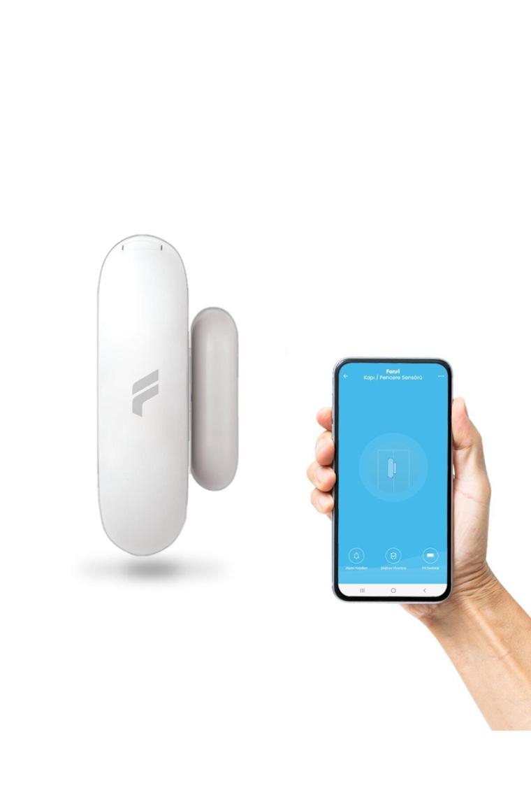 Akıllı Kablosuz Kapı Pencere Sensörü, Mobil Bildirim, Wifi, Uzaktan Takip, Google Asistan Ve Tuya