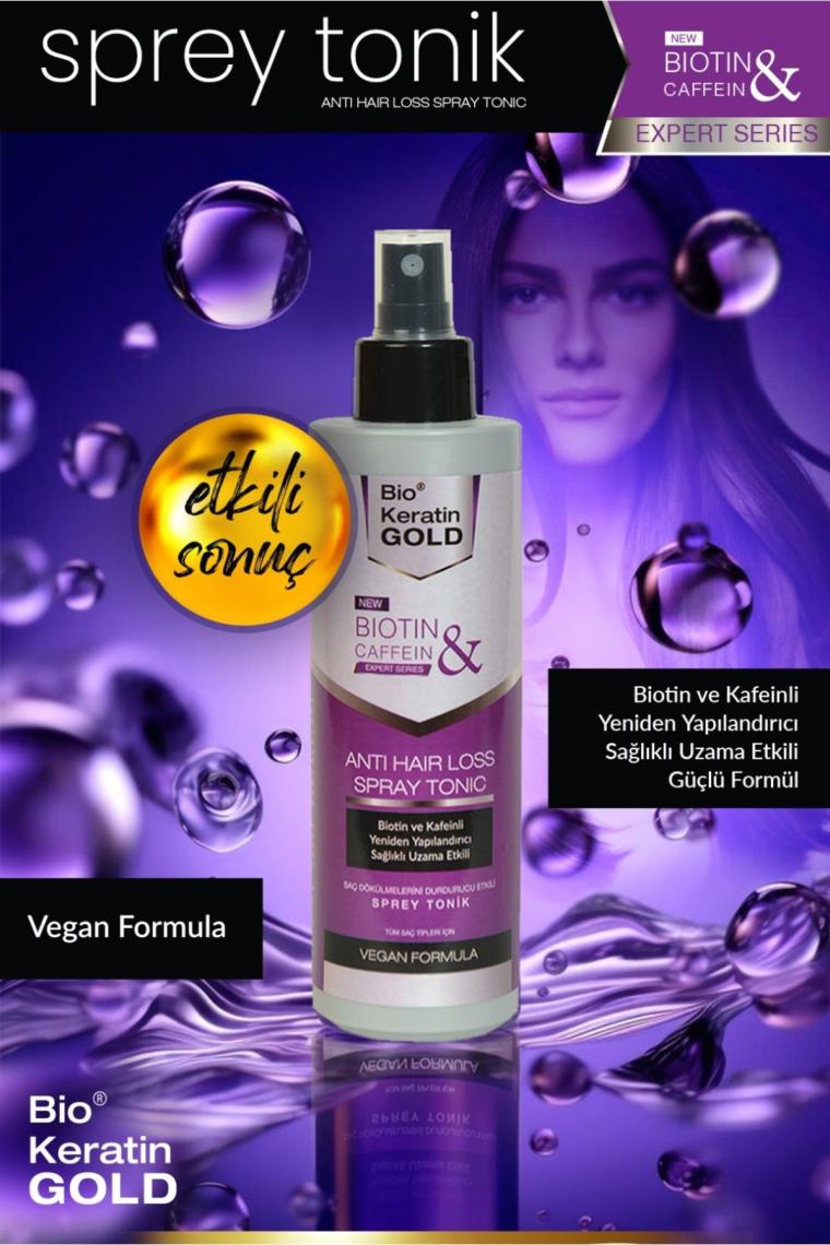 Biotin & Kafein Dökülme Karşıtı Saç Tonik Hızlı Uzamaya Yardımcı 200 ml