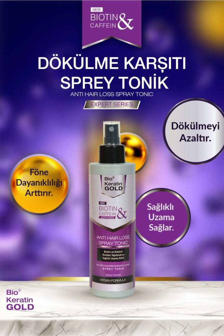 Biotin & Kafein Dökülme Karşıtı Saç Tonik Hızlı Uzamaya Yardımcı 200 ml