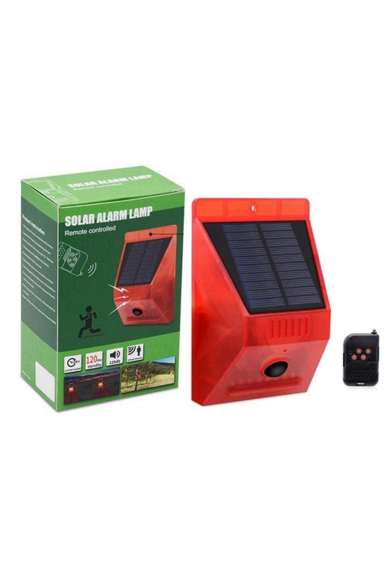 Upway Güneş Enerjili Solar Sesli Alarm Sistemi 129 Db Sesli Pır Hareket Sensörlü Kumandalı