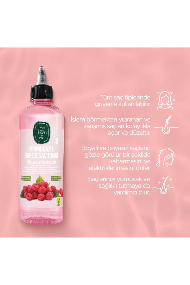 Frambuazlı Sirke & Saç Toniği 500 ml