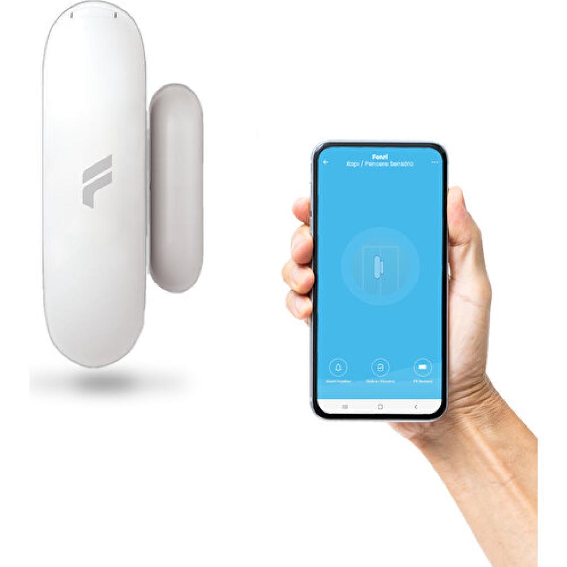 Fonri Akıllı Kablosuz Kapı Pencere Sensörü, Wifi, Mobil Bildirim, Uzaktan Takip, 2 Yıl Garantili, Google Asistan Ve Tuya Destekli