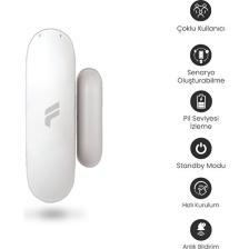 Fonri Akıllı Kablosuz Kapı Pencere Sensörü, Wifi, Mobil Bildirim, Uzaktan Takip, 2 Yıl Garantili, Google Asistan Ve Tuya Destekli