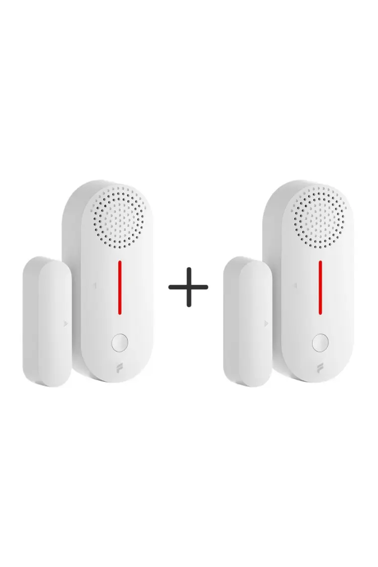 Akıllı Kablosuz Kapı Pencere Alarmı 2'li Set, Mobil Bildirim, WiFi Uzaktan Takip, 2 Yıl Garantili, Google Asistan ve Tuya Destekli