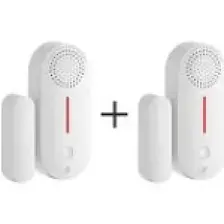 Akıllı Kablosuz Kapı Pencere Alarmı 2'li Set, Mobil Bildirim, WiFi Uzaktan Takip, 2 Yıl Garantili, Google Asistan ve Tuya Destekli